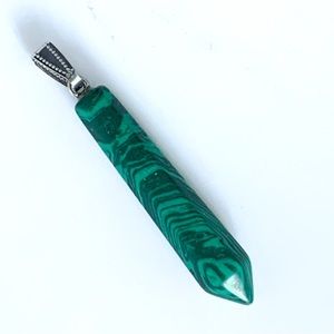 Green Malachite Stone Pendant